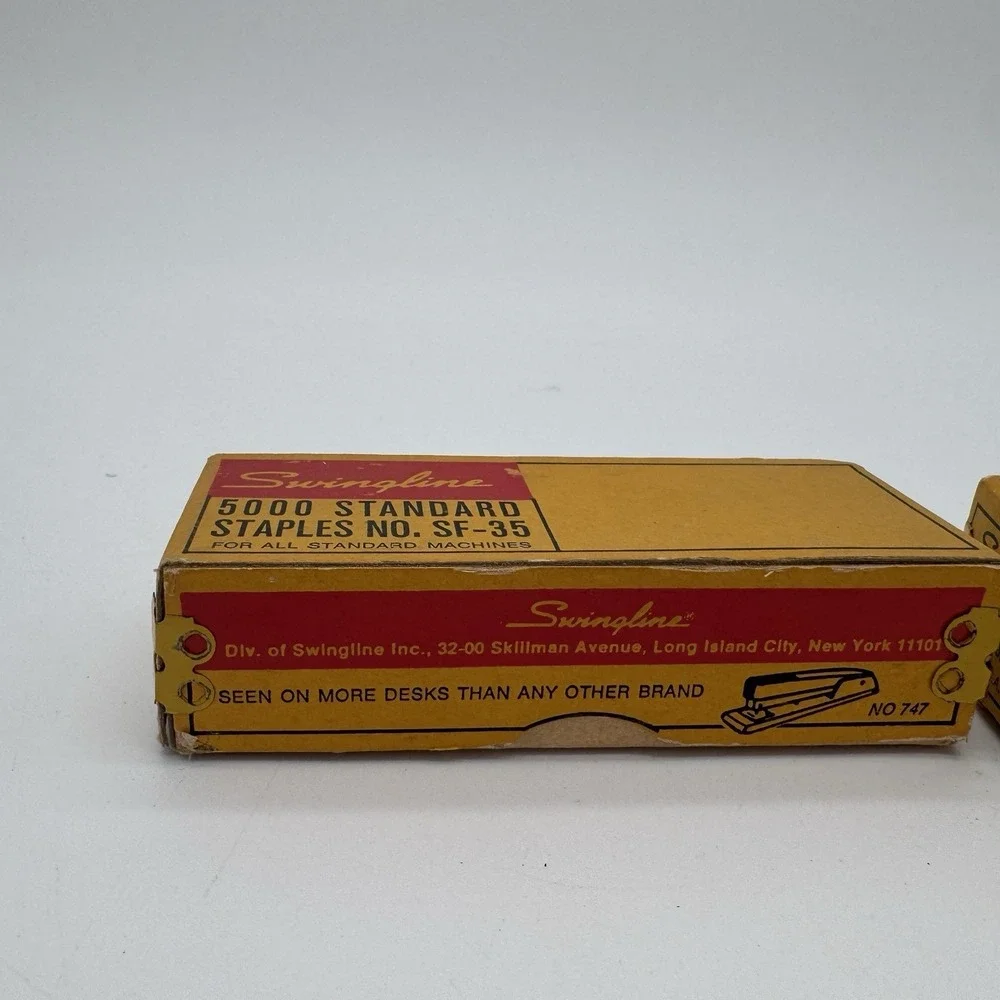Vintage Swingline SF-35 Standard Staples No 747 5000 Lot‎ 2 Open Box